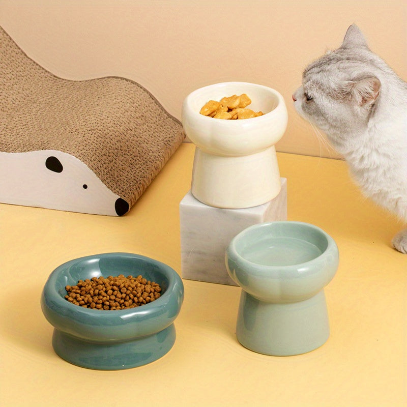 Ceramic Elevated Pet Bowls for Healthy Feeding and Hydration of Your Dog or Cat