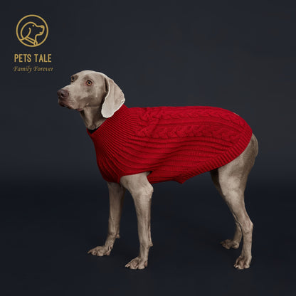 1pc Cozy Pet Knit Sweater - Warm Dog Clothes for Autumn and Winter - Soft, Plain Color, Knitted Design, Pet Friendly, Seasonal Apparel