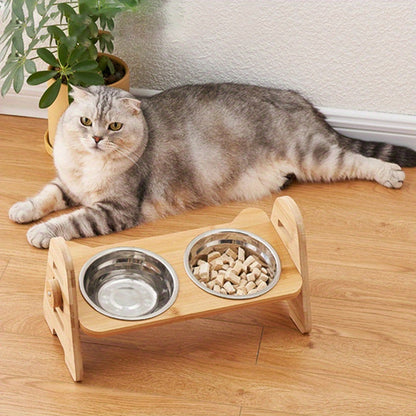 1/2/3pcs Adjustable Slanting Ceramic Pet Bowl Set - Ergonomic Lifting Design, Easy Cleaning, Anti-Slip Base, Suitable for Cats and Dogs of All Sizes - Dog Bowl, Cat Food Bowl, Pet Feeding Essentials