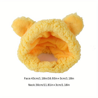 Cute Animals Shaped Cat Hat, Warm Pet Costume For Dog & Cat, Pet Party Supplies