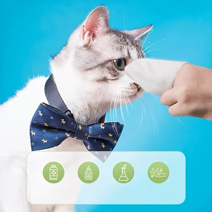 1pc Pet Care Wipes for Dogs - Gentle Cleaning Solution for Tears, Odors, and Paws - Polyester Blend, Non-Electric, Suitable for All Breeds