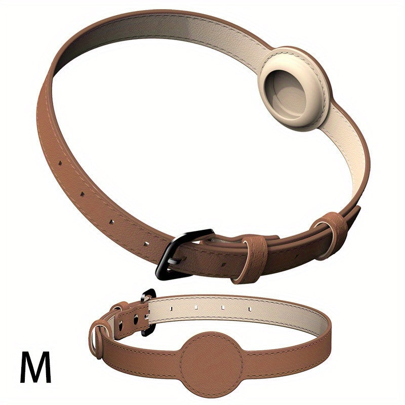 Dog Collar For Airtag Protective Tracker, Waterproof Pet Dog Anti-lost Positioning Silicone PU Collar Anti-lost Pet Cat Dog Collar