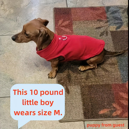 Tailoredtrend, Cozy Fleece Dog Vest - Thick, Solid Color Pet Apparel for Small to Medium Cats & Dogs, Hand Wash Only - Perfect for Fall/Winter