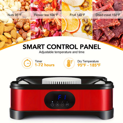 8-layer Food Dehydrator 400W Household Food Dryer, Dried Meat And Fruit Dryer, Used for Dried Meat, Fruit, Vanilla, Vegetables, Pet Snacks, Etc. Electric Food Fresher, 72-hour Timing, Adjustable Temperature And Wind Force, St
