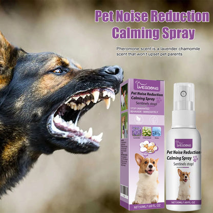 3-Pack 5.07oz Pet Noise Reducing Spray, Natural Plant Extract, Can Quickly Relieve Dog Anxiety, Say Goodbye to Barking And Disorderly Movement, And Use Chamomilelavenderpure Water Golden Formula to Soothe The Mood And Instant