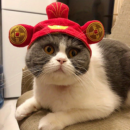 Cute Animals Shaped Cat Hat, Warm Pet Costume For Dog & Cat, Pet Party Supplies