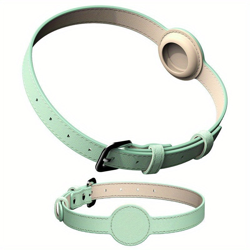 Dog Collar For Airtag Protective Tracker, Waterproof Pet Dog Anti-lost Positioning Silicone PU Collar Anti-lost Pet Cat Dog Collar