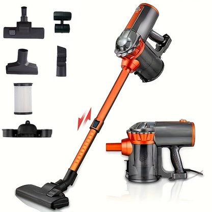 Four-in-One 600W 110V 18KPa Lightweight Handheld Rod Vacuum Cleaner - Portable, Low Noise, Pet Hair and Hard Floor Friendly, Suitable for Carpets, with Aspirating Function