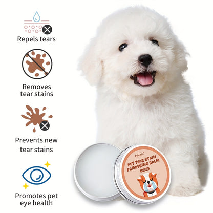 Pet Tear Stain Remover Gel 30g + Brush | Gentle Plant-Based Formula | Effective & Irritation-Free Eye Cleaning For Dogs & Cats