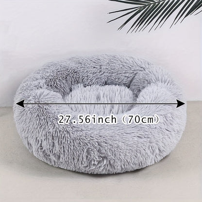 Plush Pet Nest Cat Dog Universal Round Nest Cat Mattress Soft Comfortable Bottom Non-slip Cat Nest