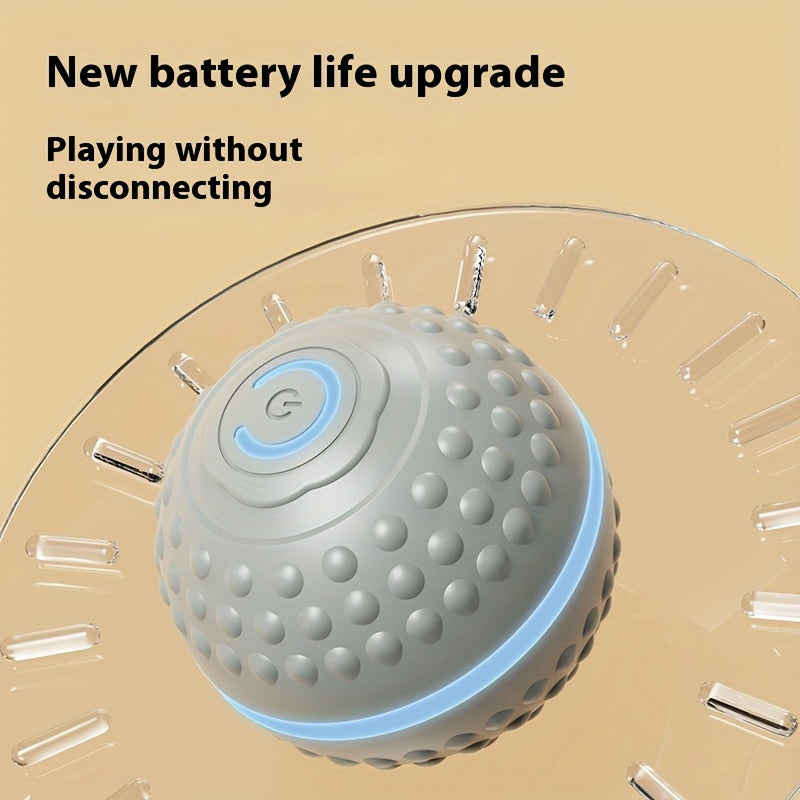 PounceEarth Large Dog Ball Toy - Bite-Resistant Durable Dog Ball with USB Rechargeable Battery, Interactive Polka Dot Design & Multiple Modes for All Breeds - Promotes Playful Engagement & Stimulates Curiosity, Dog Ball Toy,