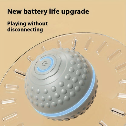 PounceEarth Large Dog Ball Toy - Bite-Resistant Durable Dog Ball with USB Rechargeable Battery, Interactive Polka Dot Design & Multiple Modes for All Breeds - Promotes Playful Engagement & Stimulates Curiosity, Dog Ball Toy,