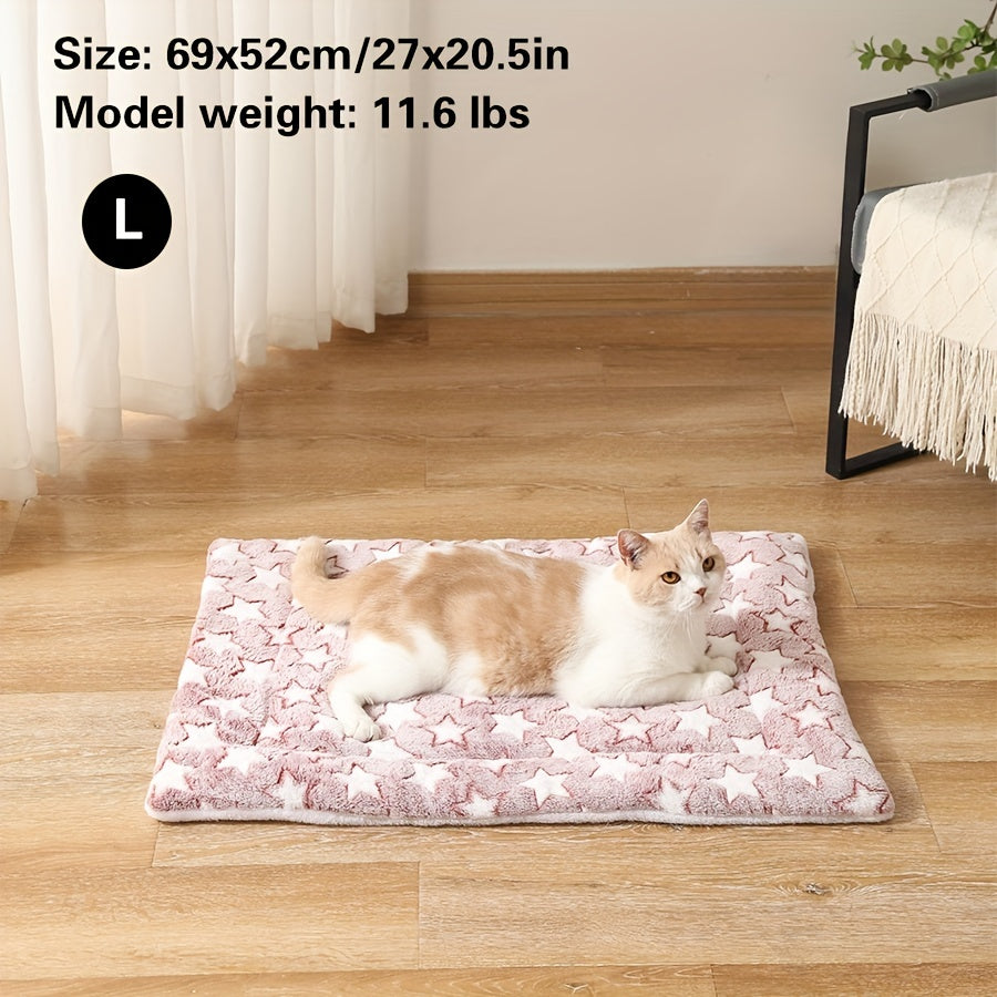 Quilted Luxury Dog Sleep Mat - Ultra-Soft & Warm, Washable for Autumn/Winter - Perfect Thickened Cushion for Pet Crates - Durable & Easy Care - Suitable for Small to Large Breeds
