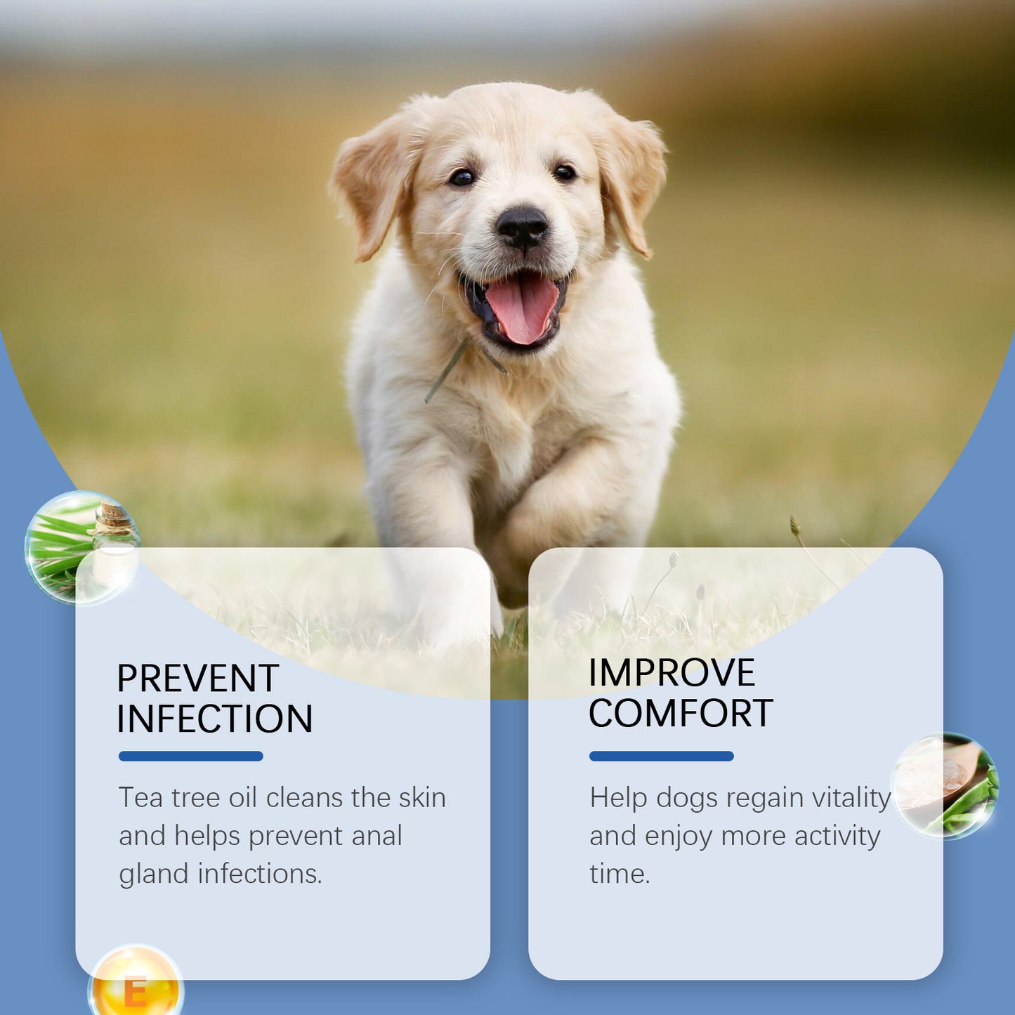 2pcs Dog Anal Gland Odor Removal Spray - Deep Cleaning, Non-Irritating & Safe for Sensitive Light Beige, 2oz Each, Fresh Scent, Gentle Formula for All Dog Breeds & Sizes, Post-Procedure Care, Easy Spray Bottle, Safe for Pets,