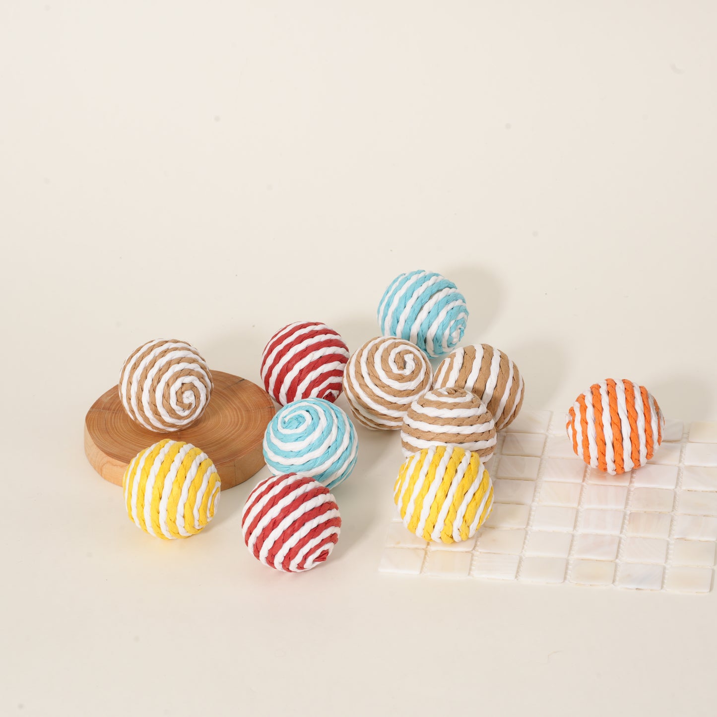 3pcs Interactive Sisal Cat Scratch Ball - Durable Pet Toy For Chasing, Biting, And Scratching
