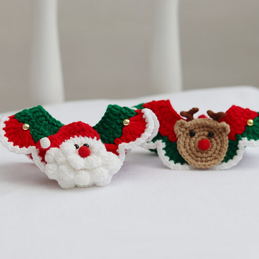 Christmas Pet Cat Collar Pet Holiday Collar Santa Claus Decor Cat Collar for stocking stuffers