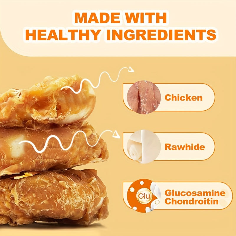 Dog Teeth Grinding Sticks, Chicken Donuts, Large Donuts, Bite Resistance And Weight Gain Training Rewards, Chicken Sticks, Pet Snacks, And Pet Food