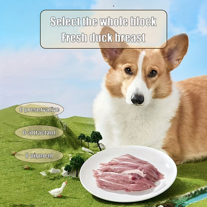 Delicious Handmade Jerky - Premium Pet Snacks for Cats and Dogs, Made with Chicken Breast, Duck Breast, and Jerky for Reward Training