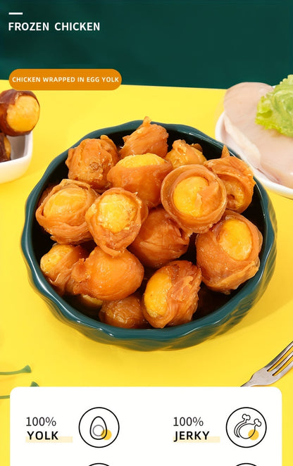 Dog cat pet snacks chicken duck meat package egg yolk beauty hair bright hair nourishing tear stains dog food companion