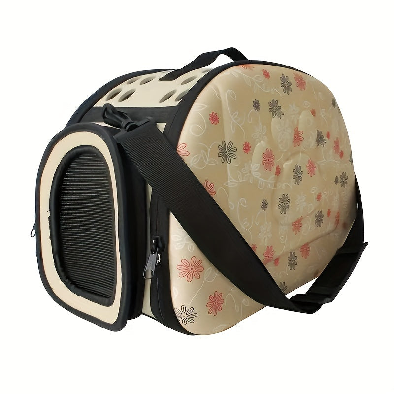Pet Travel Companion Bag - Spacious, Breathable, Comfortable Shoulder Carrier for Small Dogs, Cats, and Pets - Portable, Fresh Air, and Relaxing Travel Experience