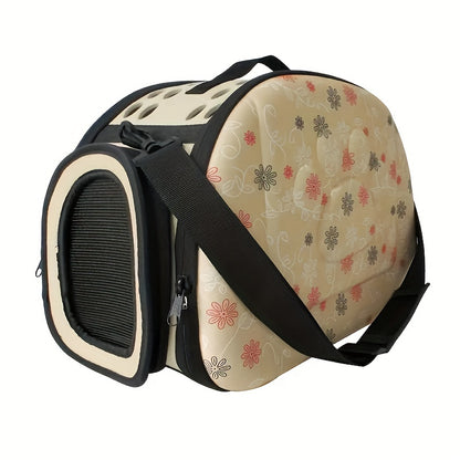 Pet Travel Companion Bag - Spacious, Breathable, Comfortable Shoulder Carrier for Small Dogs, Cats, and Pets - Portable, Fresh Air, and Relaxing Travel Experience