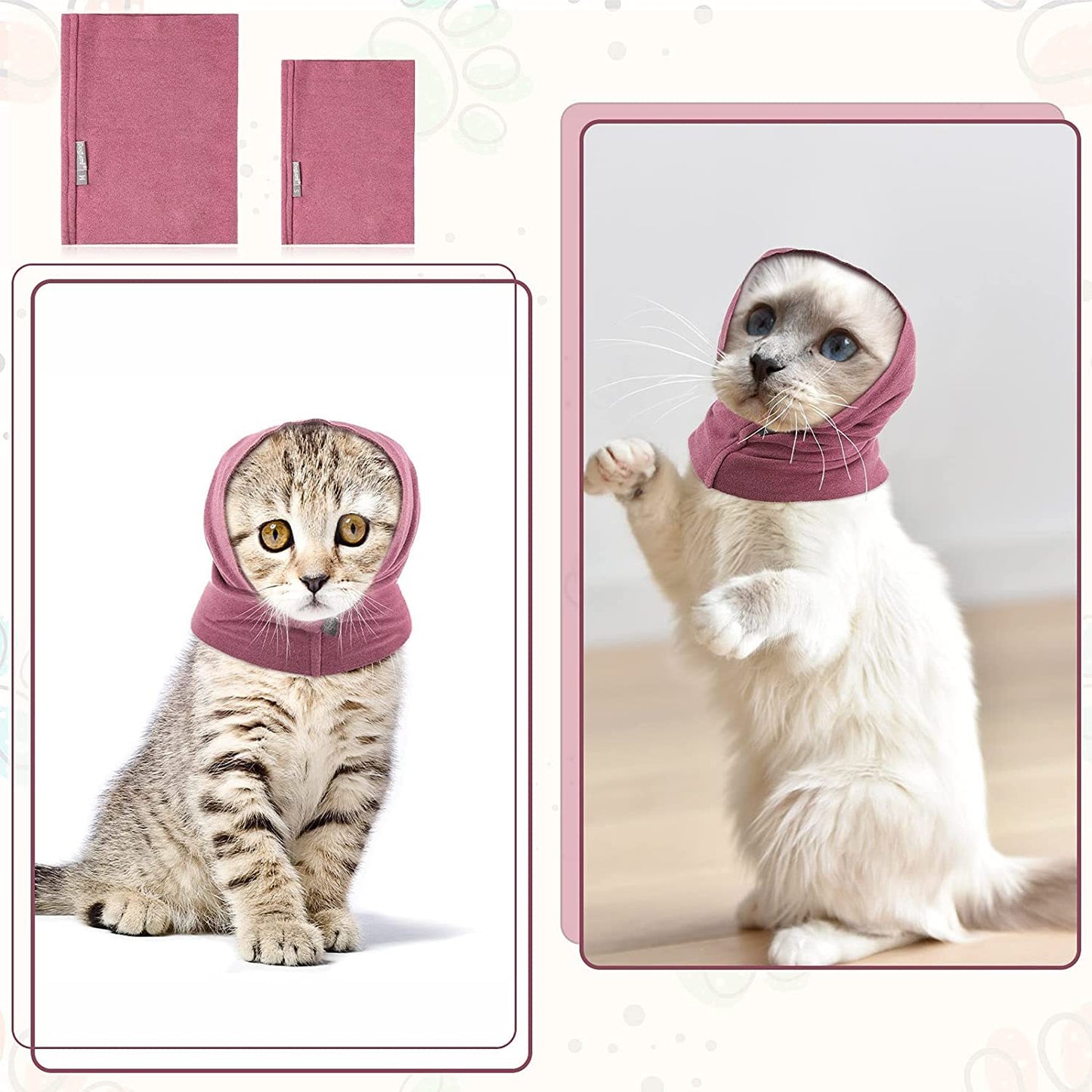 Dog Ear Muffs Noise Cancelling Pet Soundproof Headphones for Small to Medium Dogs and Puppies, Anti-Scratch Protective Covers with Wind Protection, Dog Ear Protection for Ears, Pet Ear Cover Extra Small, Dog Ear Support, Ear