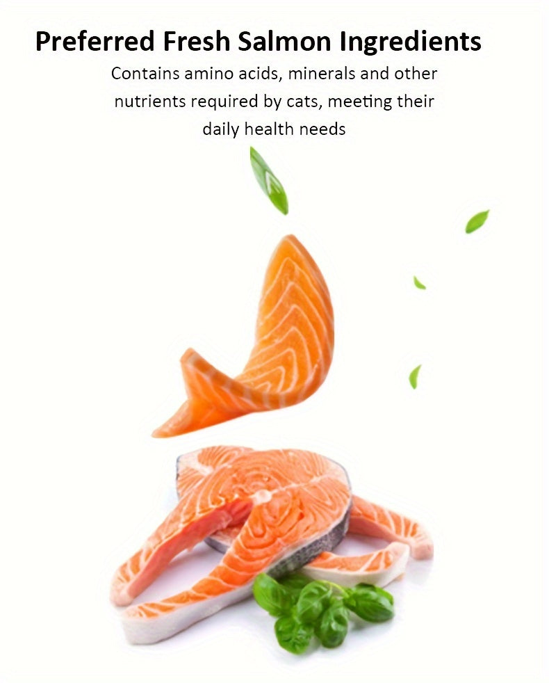 Cat Biscuits Salmon Snacks Chicken Tuna Multiplicity Nutrition Health Easy To Eat Digest Crispy Catnip Fish Biscuits Pet Snacks Cat Snacks Pet Food
