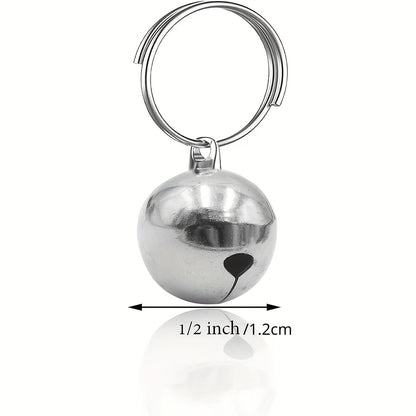 3pcs Pet Round Dog Bells Dog Charm Bells Pet Pendant, Anti-Lost Training Bells For Collars, Suitable For Pet Pendant Accessories, 1/2-Inch