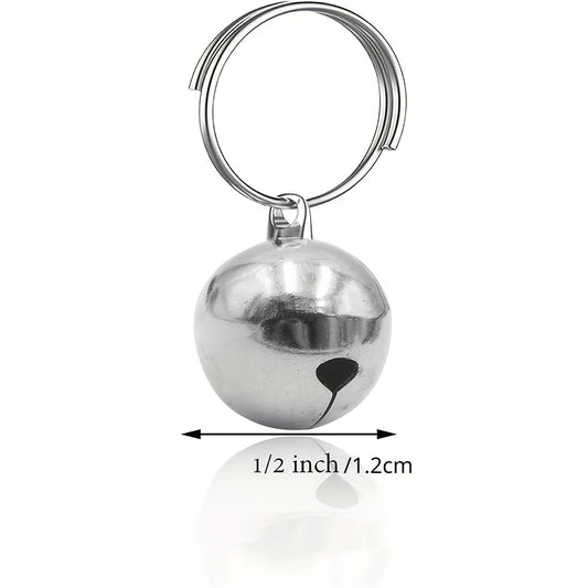 3pcs Pet Round Dog Bells Dog Charm Bells Pet Pendant, Anti-Lost Training Bells For Collars, Suitable For Pet Pendant Accessories, 1/2-Inch