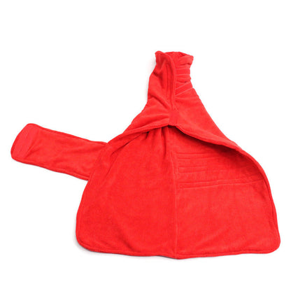 [Quick-Dry Dog Drying Coat] Super Absorbent Quick-Dry Dog Drying Coat - Warm-Keeping Bathrobe with Full Body Coverage & Hood, Multiple Colors (Purple, Blue, Green, Yellow, Red), Durable Fabric for Efficient Water Absorption &