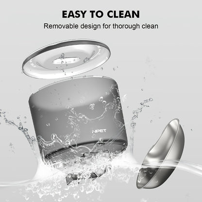 NPET 4L 140.8OZ Automatic Pet Feeder Tailored Healthy Meals Dispenses 1-9 Portions with Accurate Control 4L Large Capacity Available in Button And APP Versions