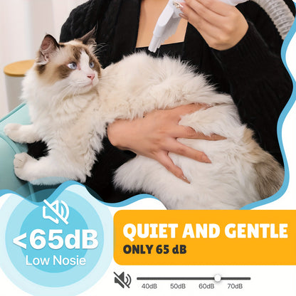 300W Pet Grooming Vacuum Blower - 3-Speed Multifunctional Grooming Machine for Dogs & Cats with 6 Nozzles, 1.06gal Capacity, And Storage Bag - All-in-One Pet Care Tool