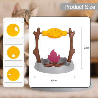 Creative Fun Cats Slow Feeding Snack Bowl Pet Interactive Food Leak Toys Dog Cat Grilled Fish Spinning Puzzle Toy Sniff Training