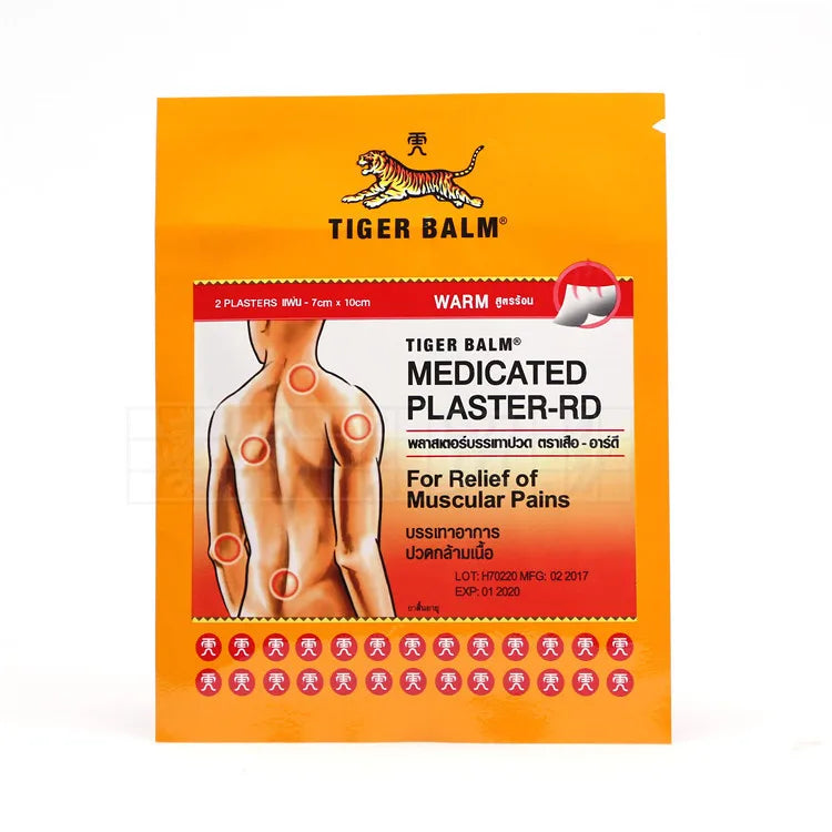 Wholesale 10*14cm/patch Hot Cold Gel Relieving Muscular Body Pains Thailand Tiger Balm Patch