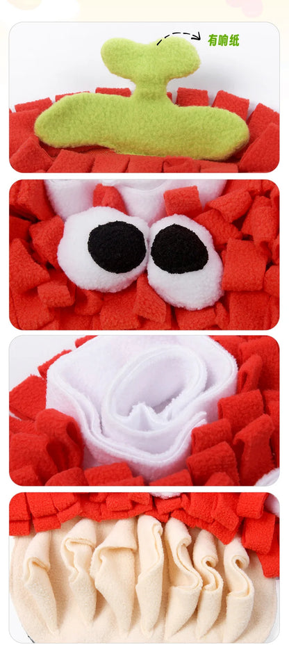 Pet Snuffle Mat for Dogs Cats Rabbit Puzzle Toy for Small Medium Dogs Interactive Pet Stress Relief Dogs Chew Toys Slow Eating