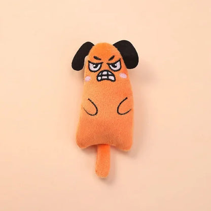 Cartoon animal toys are durable and bite resistant plush and interactive pet toys are suitable for cats to play at home