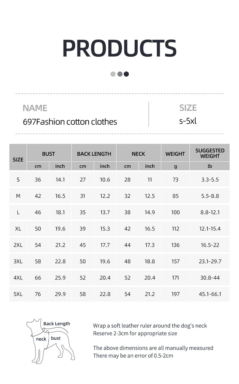 Waterproof Winter Dog Clothes Warm Pet Cotton Jacket Vest For Small Large Dogs Puppy French Bulldog Coat Chihuahua York Costume