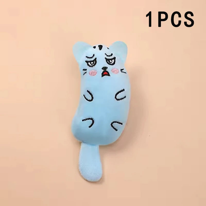Cartoon animal toys are durable and bite resistant plush and interactive pet toys are suitable for cats to play at home