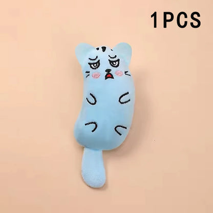 Cartoon animal toys are durable and bite resistant plush and interactive pet toys are suitable for cats to play at home