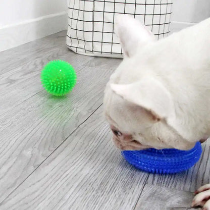 Strong Donut TPR Pet Dog Chew Toys with Squeak for Small Medium Dogs French Bulldog Corgi Border Shepherd Puppy Pets Accessories