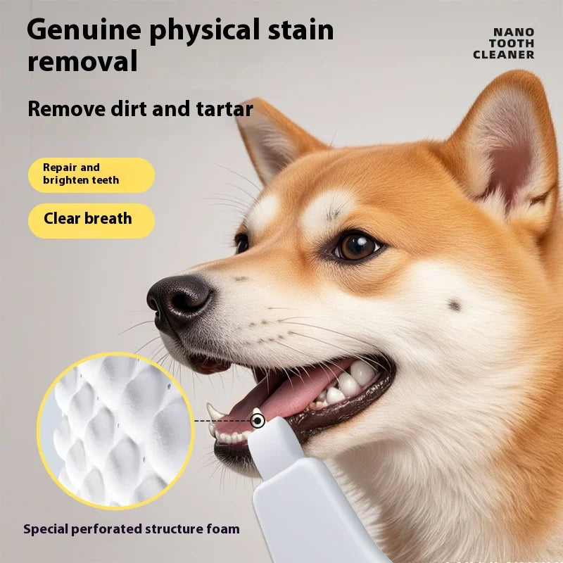 Pet Nano Dental Wipes Dog Tartar Cleaning Tooth Stain Removal Oral Care Plaque Removal Tooth Polishing Wipes Deep Oral Cleaning