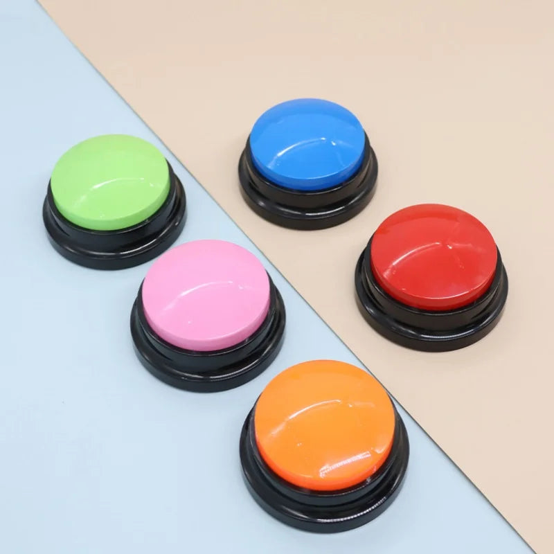 Dog Toys Funny Dog Recordable Pet Toys Travel Talking Pet Starters Pet Speaking Buttons Portable Cute Pet Supplies