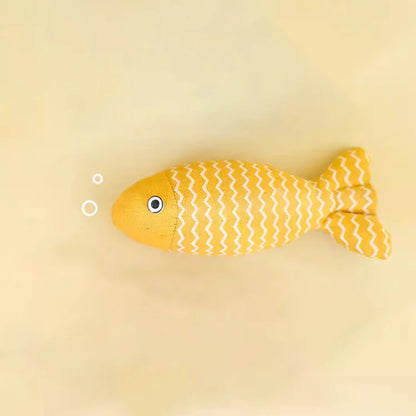 MADDEN Cat Fish Toy Cat Scratcher Catnip Toy Interactive Simulation Fish Cat Mint Fidget Toys Stuffed Playing Toy For Cat Kitten