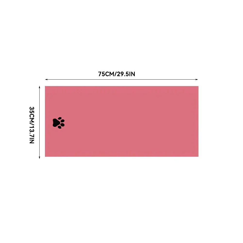 35*75cm/50*100cm Microfiber Pet Bath Towel Embroidered Super Soft Absorbent Cat for Dogs Grooming Supplies