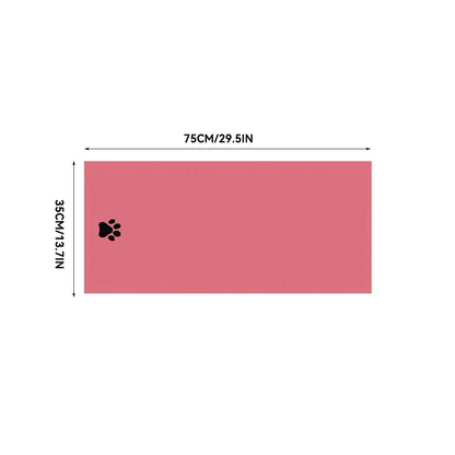 35*75cm/50*100cm Microfiber Pet Bath Towel Embroidered Super Soft Absorbent Cat for Dogs Grooming Supplies