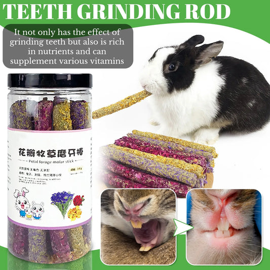 Rabbit Snacks Petal Grass Snacks And Grinding Teeth Sticks Teeth Grinding Toys Teeth Grinding Sticks Rabbit Hamster Toys Snacks