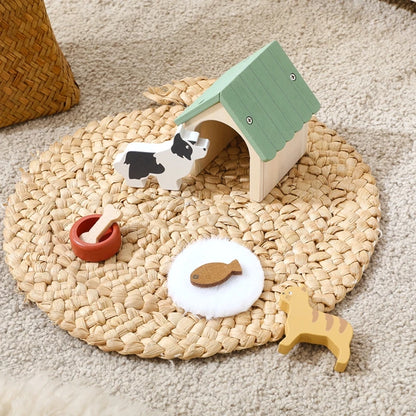 Toy House Accessories Pet Set Great Pet Play Set For Dollhouses Fun Games That Encourage Creativity And Imagination in Children