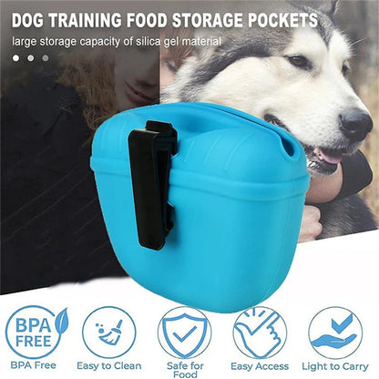 Hot-selling Pet Silicone Dog Food Bag Portable Dog Training Snack Bag Training Snack Bags Dogs Training Fanny Pack Pet Supplies