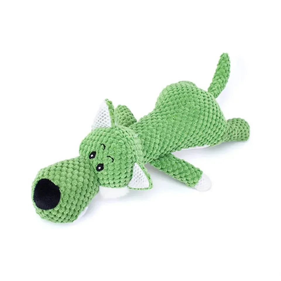Plush Cartoon Puppy Dog Toys Pet Chew Squeak Toys for Small Dogs Teeth Grinding Soothing Environmentally Friendly Safe Pet Toys