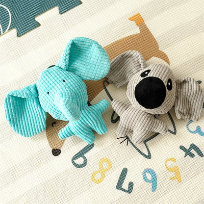 Cute Dog Plush Toys Teething Chew Squeak Dog Toys For Small Medium Breed Cat Bite Resistant Squeaky Juguetes Para Perros Cat Toy